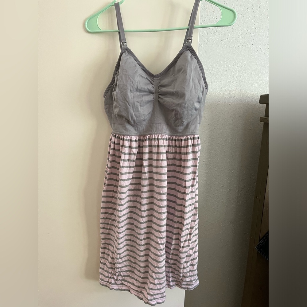 Motherhood maternity nursing sleep dress